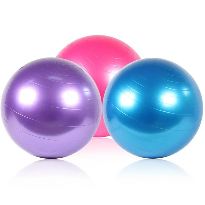 Custom Stock Yoga Ball 90cm Exercise Pilates Gym Ball Fitness