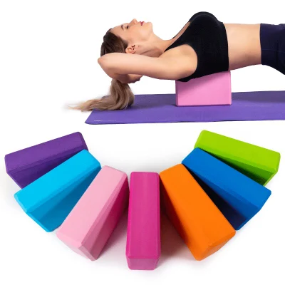 Supportive Latex-Free EVA Foam Soft Non-Slip Surface Yoga Block for Yoga Pilates Meditation