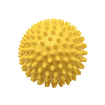 Wholesale Yellow Yoga Accessories Foot Muscle Massage Ball Spiky Roller