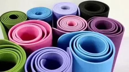 Gym Eco-Friendly Double Color Layer Exercise Non-Slip TPE Foam Yoga Mat